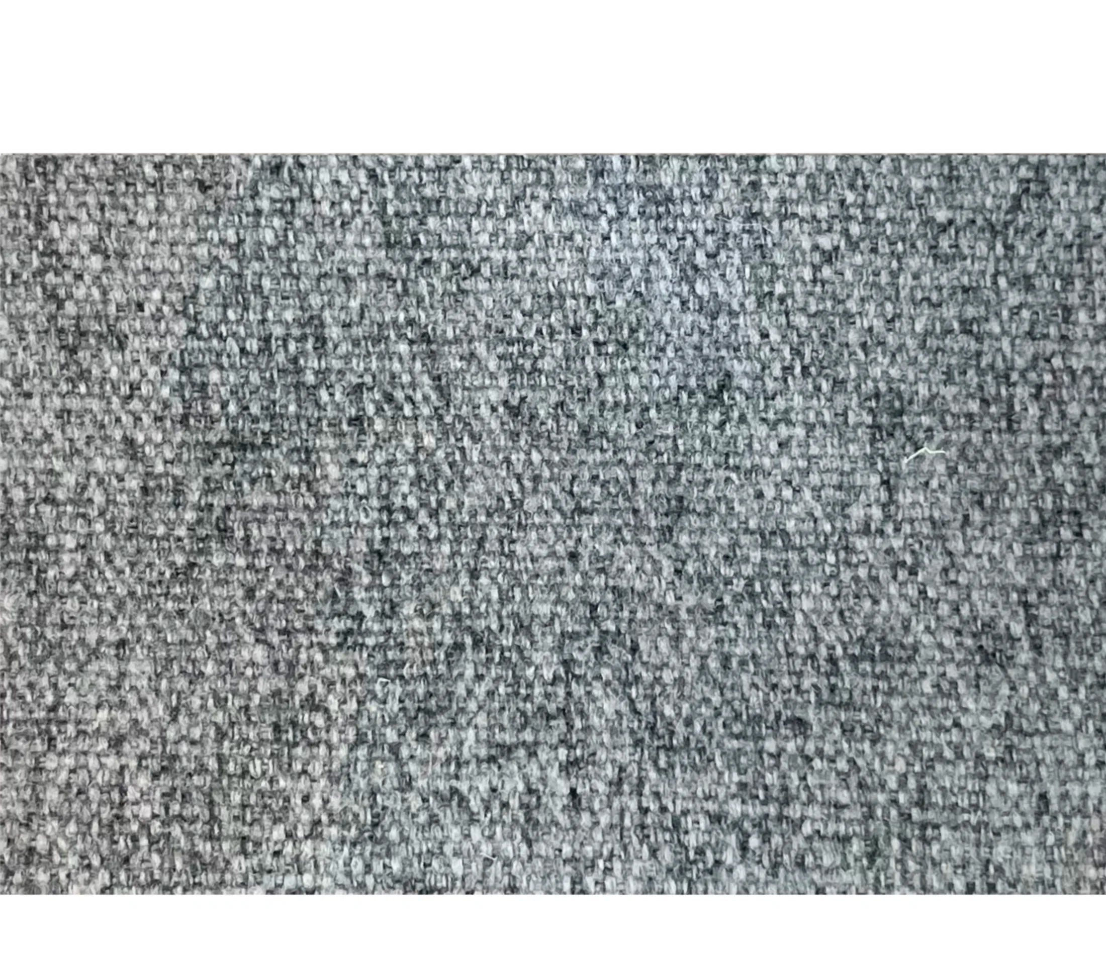 zoom sur le tissu gris du lit coffre