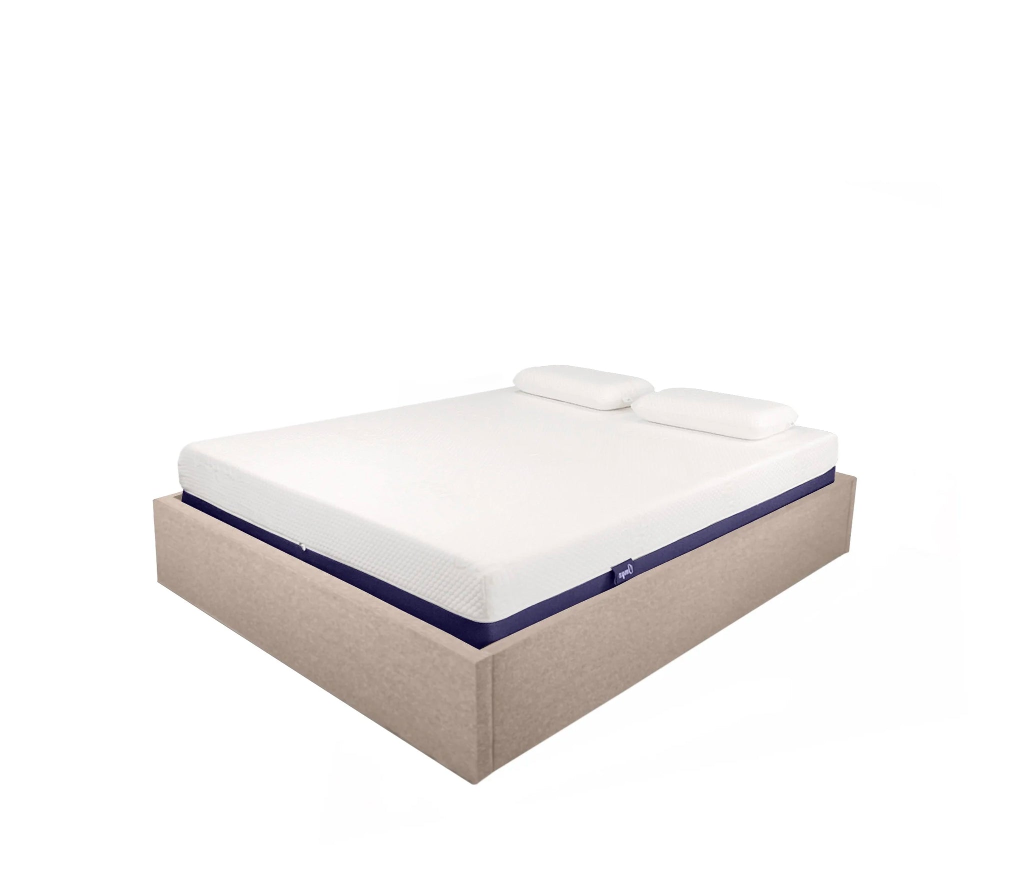 lit coffre beige